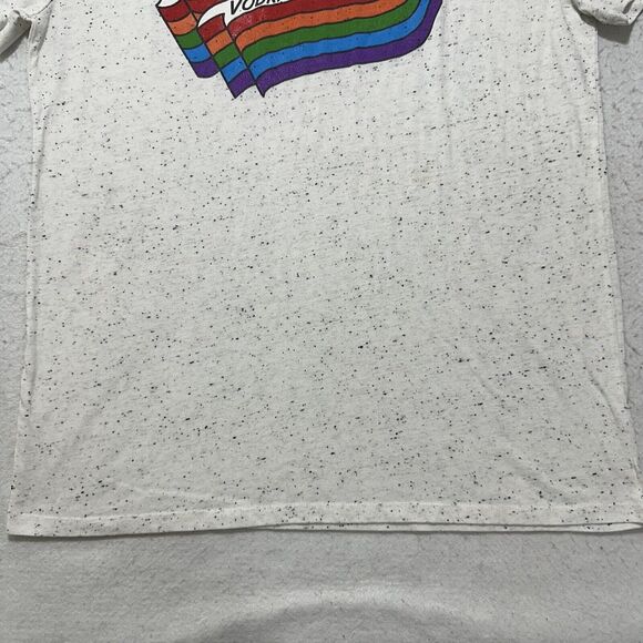 Deep Eddy Vodka Men's Large Short Sleeve Rainbow Logo Graphic T Shirt Threadfast - Picture 7 of 13
